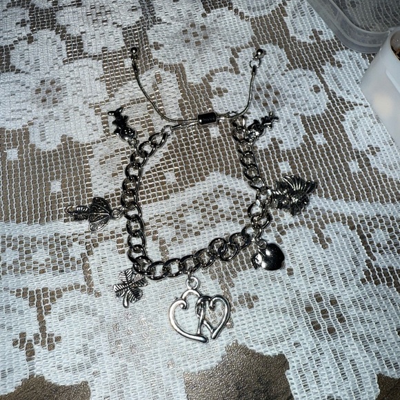 Handmade Beautiful “Teacher Appreciation” Silver Charm Bracelet - Picture 6 of 8